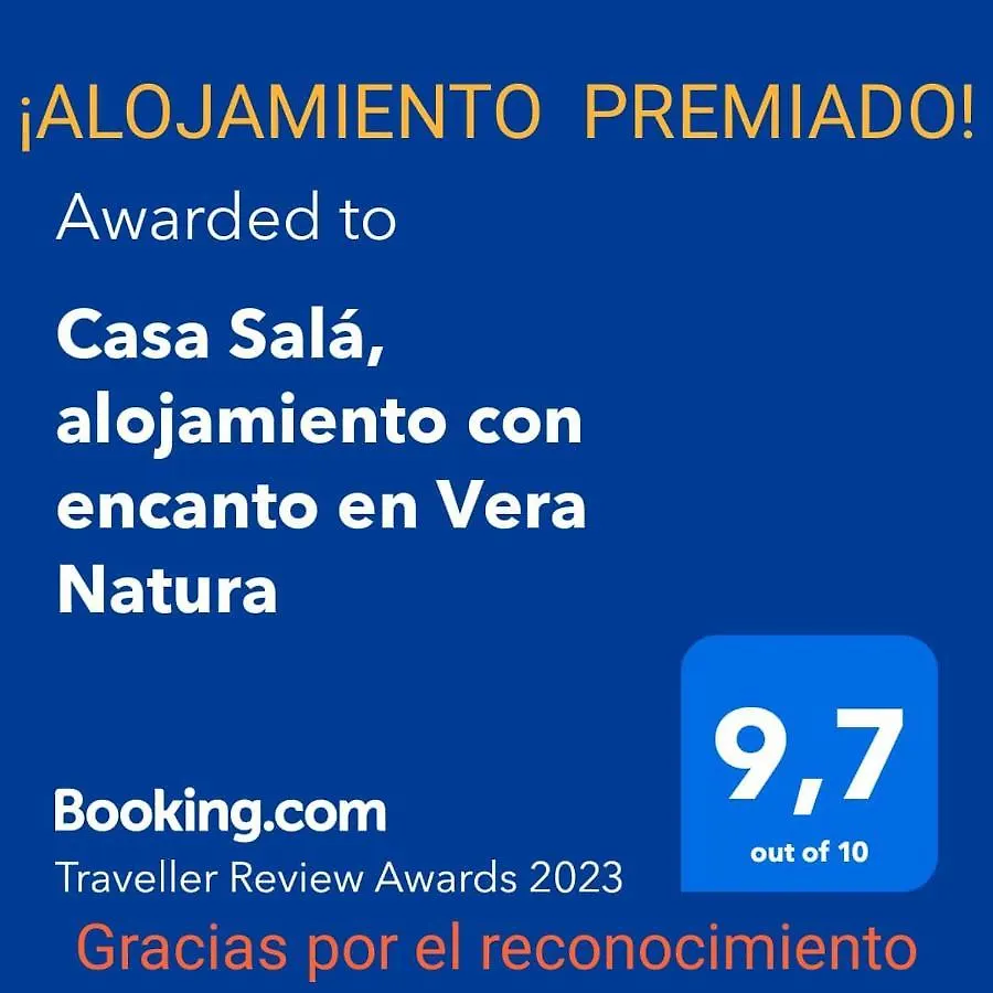 Casa Sala, Alojamiento Con Encanto En Vera Natura 0*,  Spain